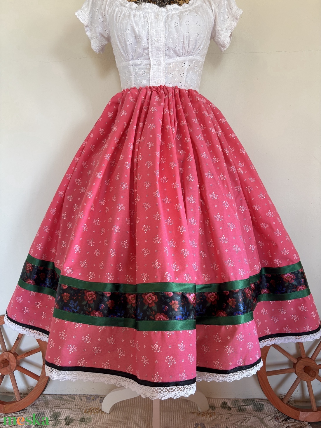 Néptáncos, folklór szoknya - ruha & divat - női ruha - szoknya - Meska.hu