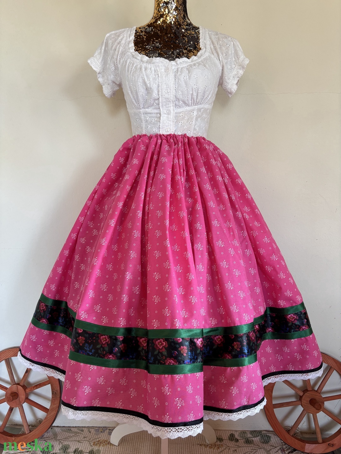 Néptáncos, folklór szoknya - ruha & divat - női ruha - szoknya - Meska.hu