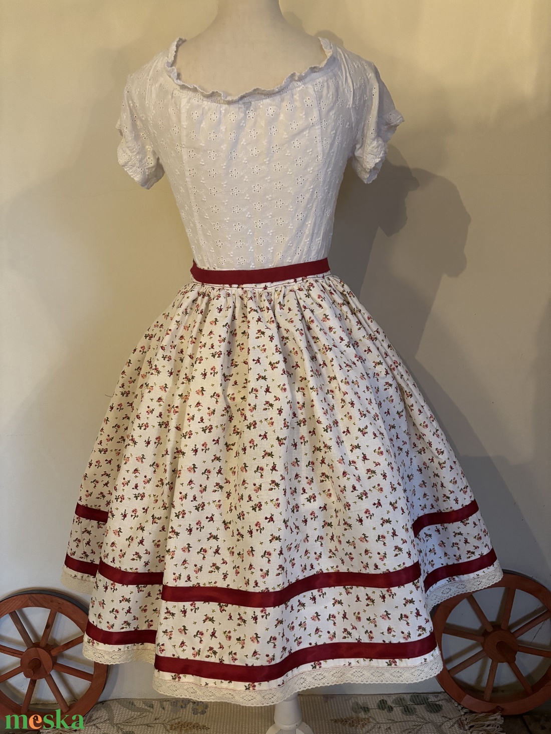 Néptáncos folklórszoknya  - ruha & divat - női ruha - szoknya - Meska.hu