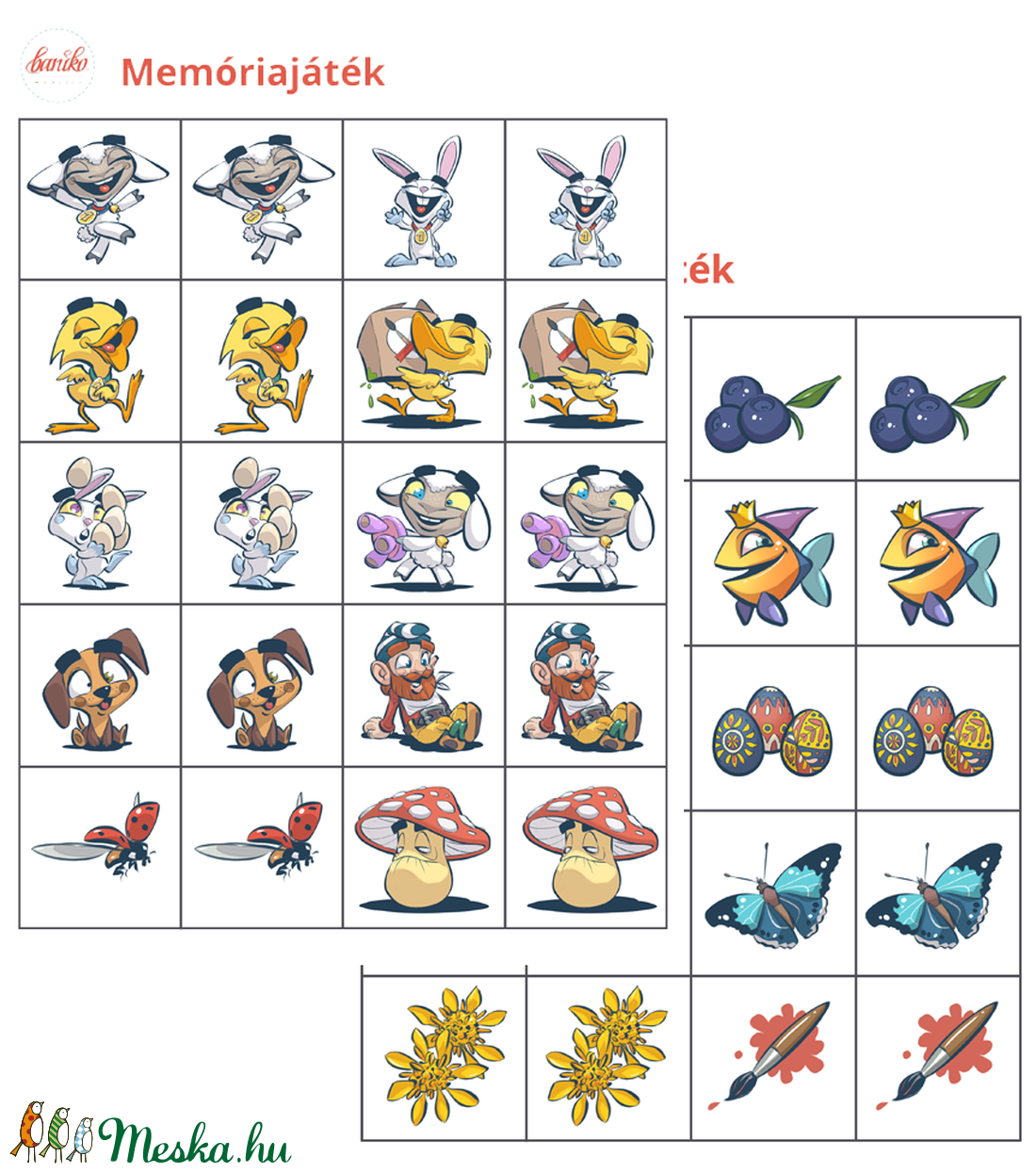 Húsvéti mesecsomag - mese- és foglalkoztatófüzet, ujjbábok, letölthető játékok -  - Meska.hu