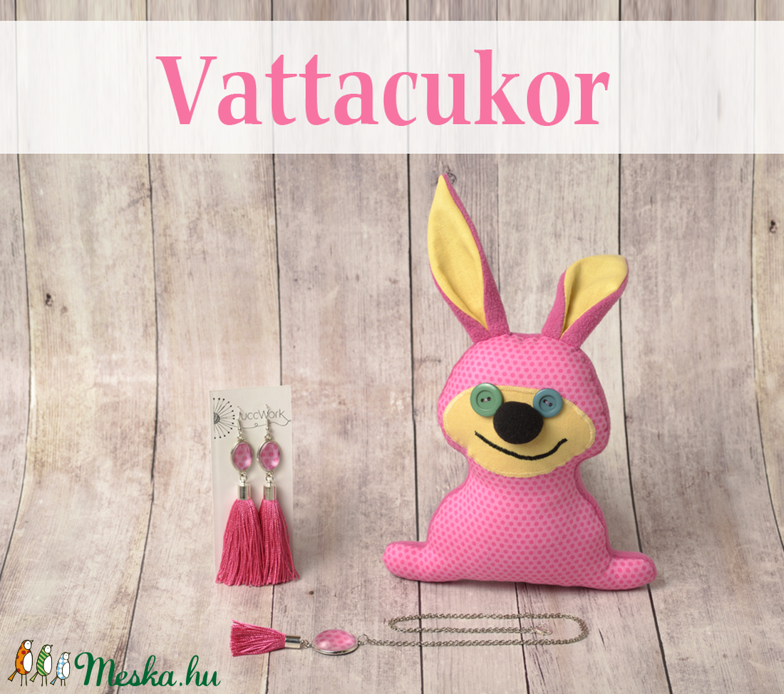 Anyák napi Vattacukor névre hallgató fonalékszer és textilfigura kollekció -  - Meska.hu