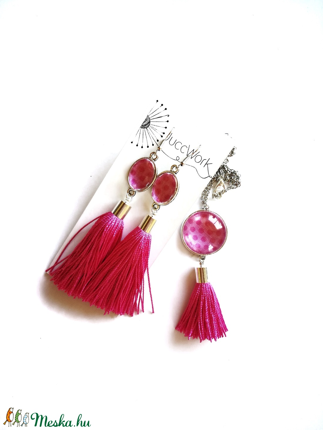 Anyák napi Vattacukor névre hallgató fonalékszer és textilfigura kollekció -  - Meska.hu