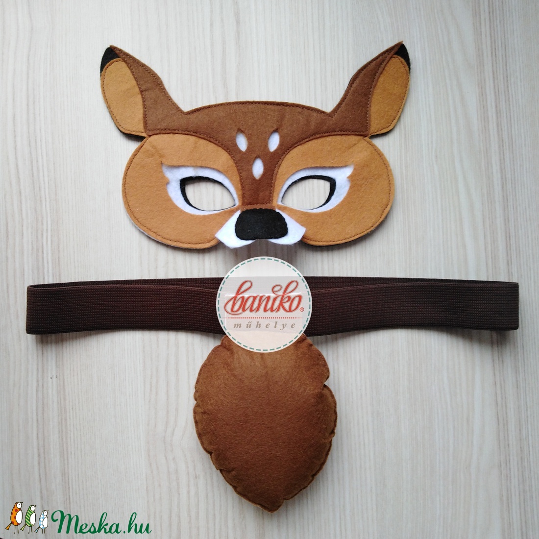 Szürke cica álarc és farok farsangi, halloweeni jelmezhez több színben - KÉSZLETEN -  - Meska.hu