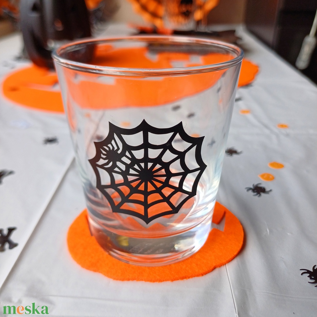 Pohárjelölő matricák halloweeni bulihoz, partihoz - otthon & életmód - dekoráció - halloween - halloweeni dekoráció - Meska.hu