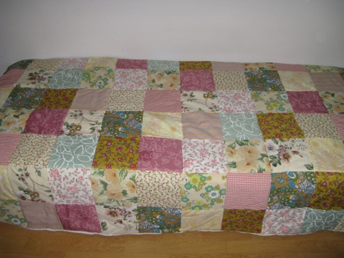 Virágos ágytakaró -  - Meska.hu