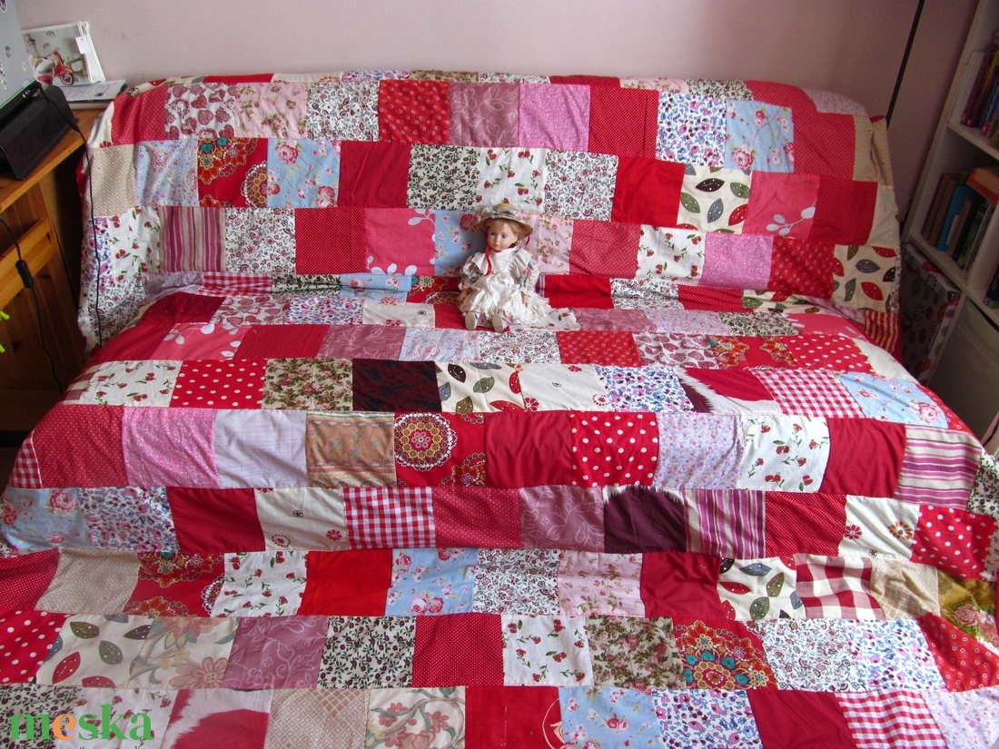 piros óriás patchwork takaró - otthon & lakás - lakástextil - ágytakaró - Meska.hu piros óriás patchwork takaró - otthon & lakás - lakástextil - ágytakaró - Meska.hu