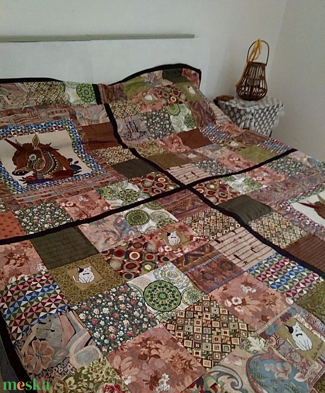 Unikornisos-macskás patchwork takaró megrendelésre - otthon & életmód - lakástextil - ágytakaró - Meska.hu Unikornisos-macskás patchwork takaró megrendelésre - otthon & életmód - lakástextil - ágytakaró - Meska.hu