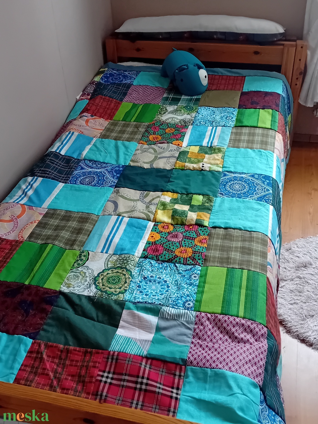 Patchwork takaró Imola részére - otthon & életmód - lakástextil - ágytakaró - Meska.hu