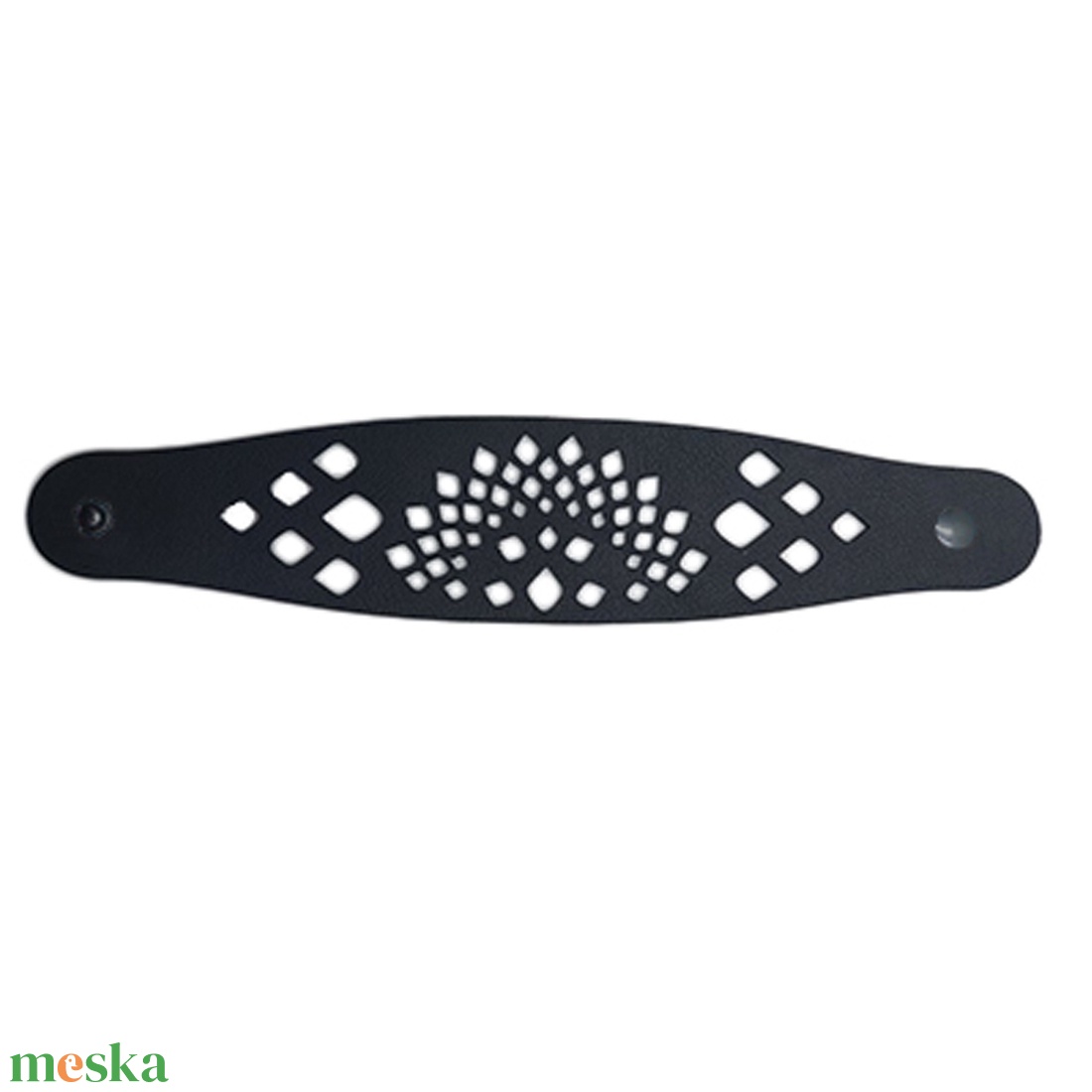 Bőr karkötő - ékszer - karkötő - széles karkötő - Meska.hu