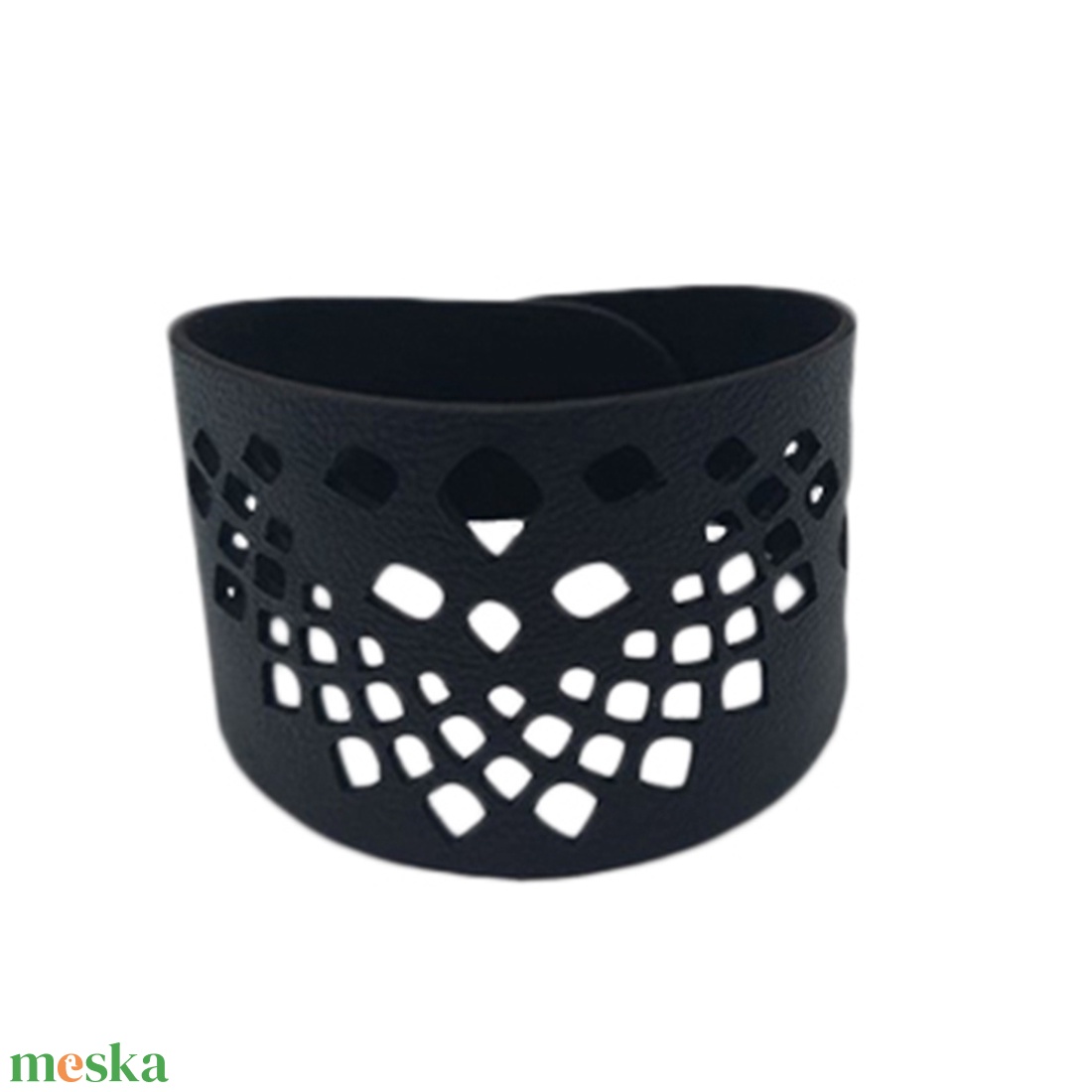 Bőr karkötő - ékszer - karkötő - széles karkötő - Meska.hu