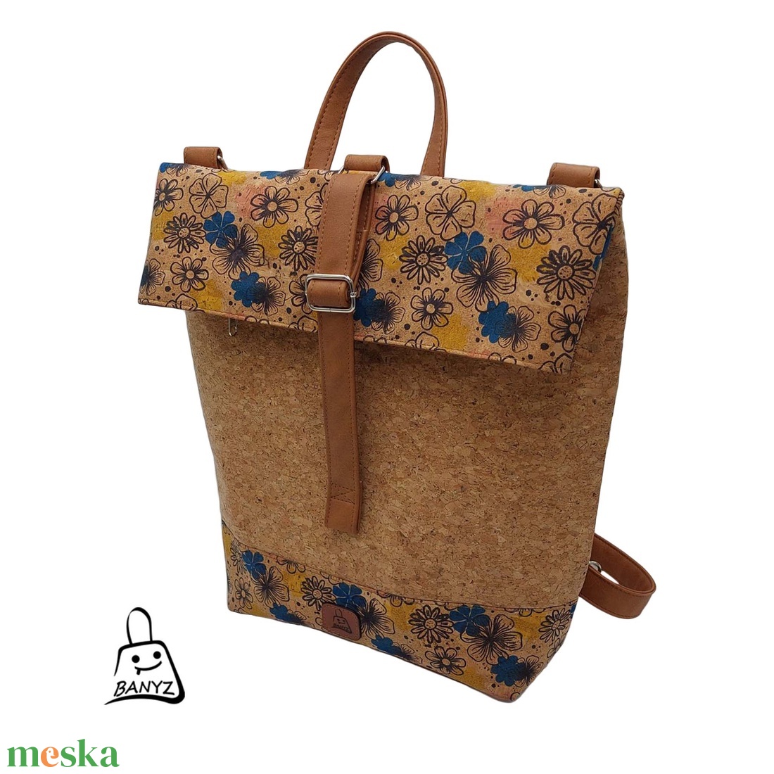 Többfunkciós parafa táska, hátizsák, válltáska és kézitáska - táska & tok - variálható táska - Meska.hu