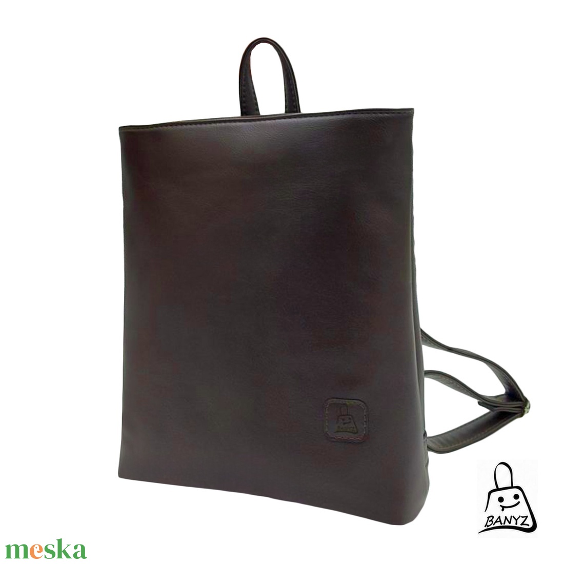 Sötét csokibarna unisex hátizsák � A4-es méretben - táska & tok - hátizsák - hátizsák - Meska.hu