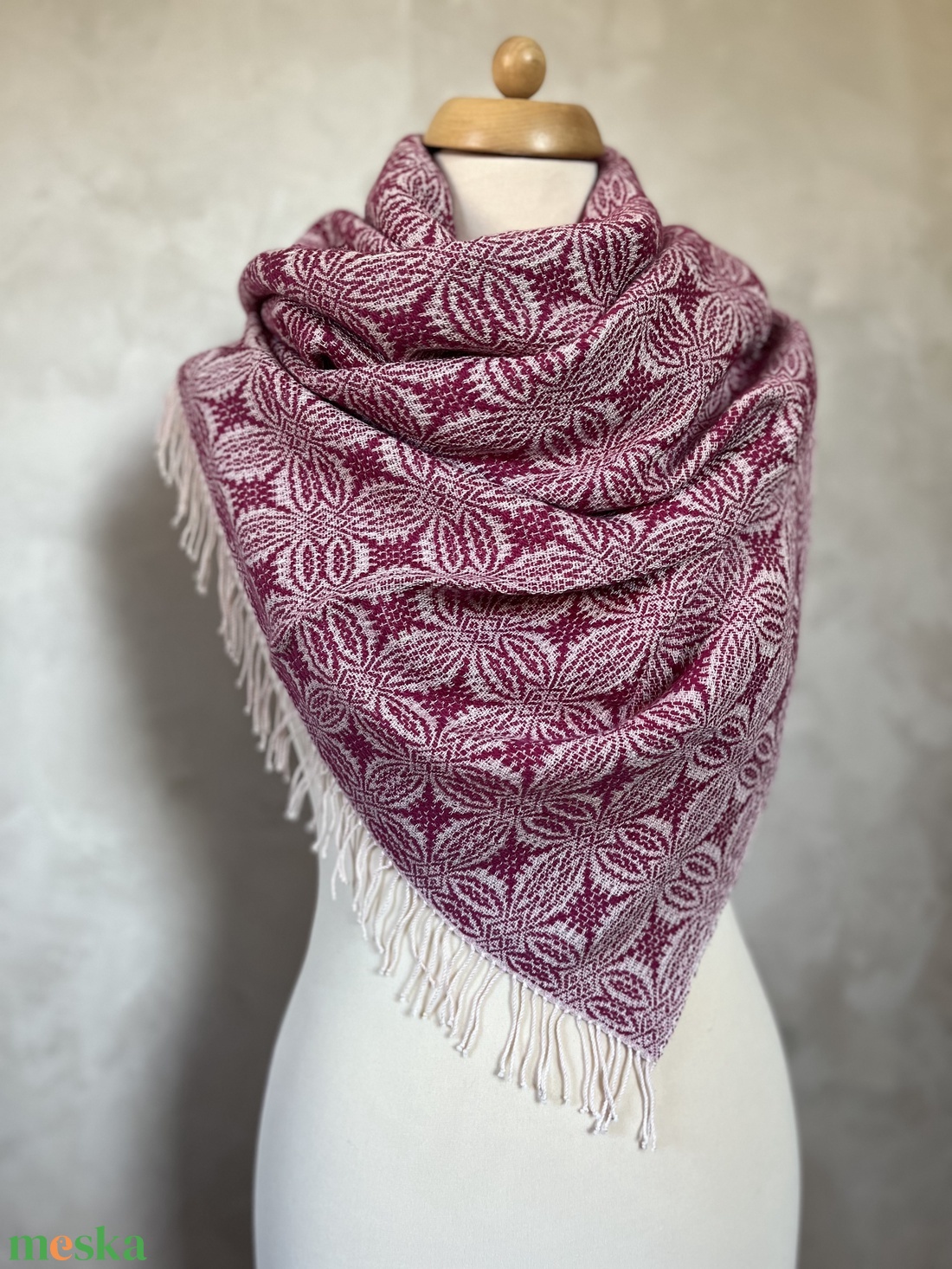 Merinó gyapjú sál - Christmas punch - ruha & divat - sál, sapka, kendő - sál - Meska.hu