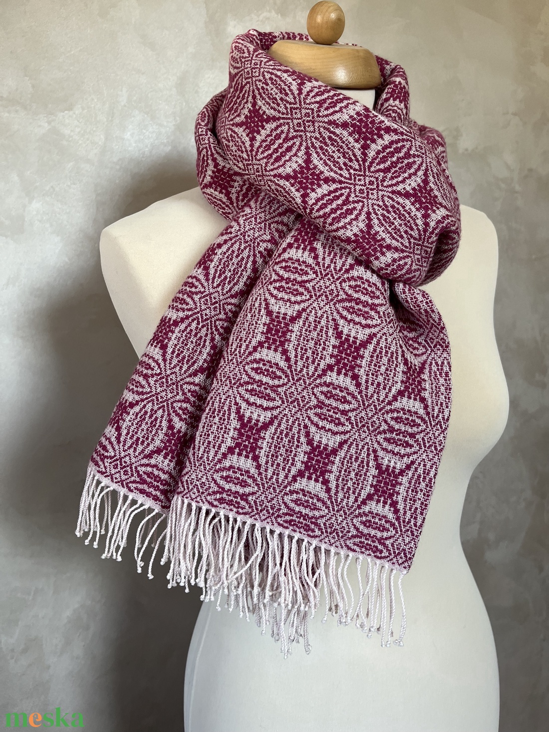 Merinó gyapjú sál - Christmas punch - ruha & divat - sál, sapka, kendő - sál - Meska.hu