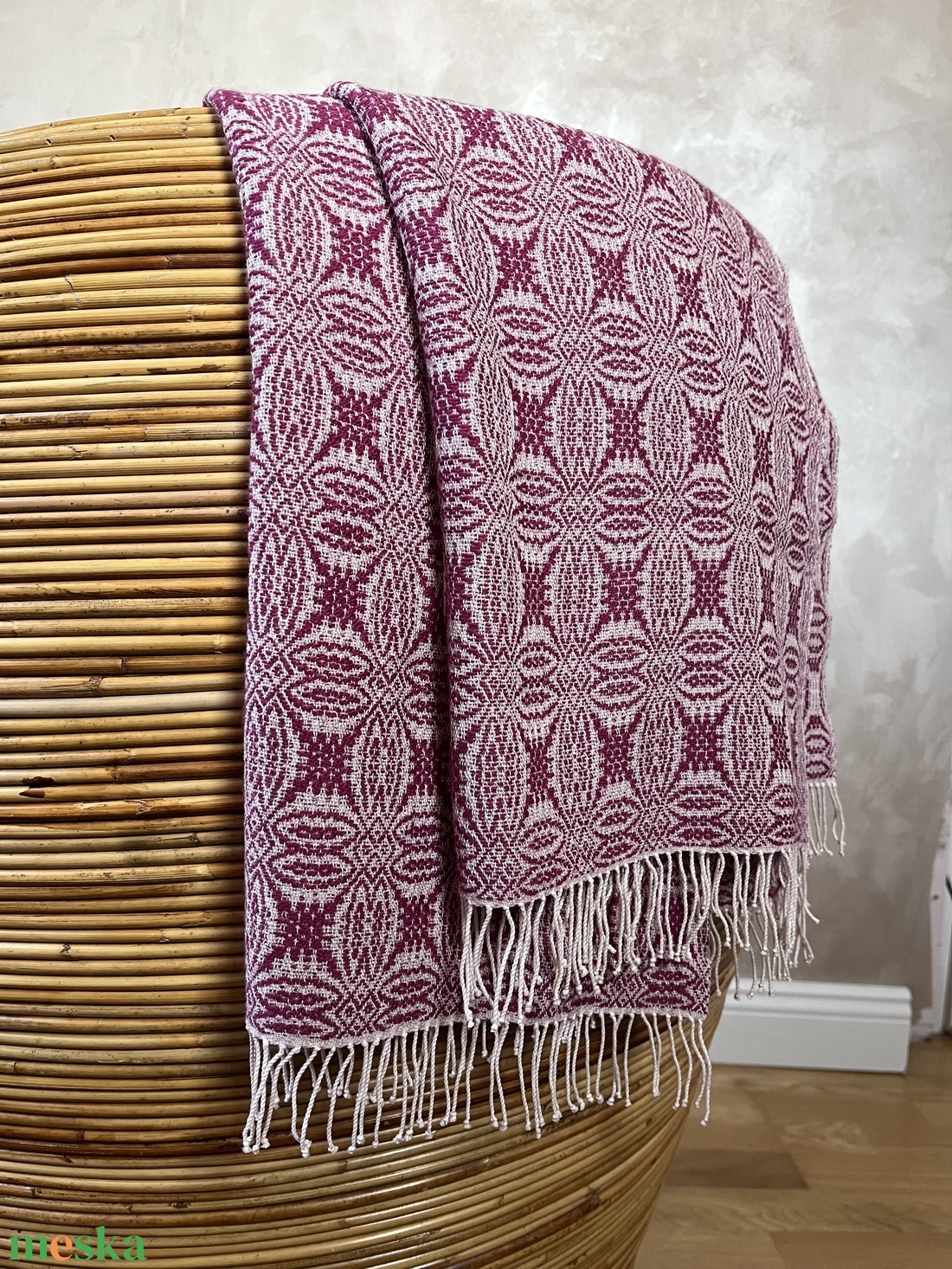 Merinó gyapjú sál - Christmas punch - ruha & divat - sál, sapka, kendő - sál - Meska.hu