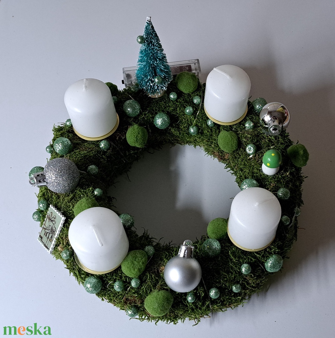 Adventi koszorú  - karácsony - adventi díszek - adventi koszorú - Meska.hu