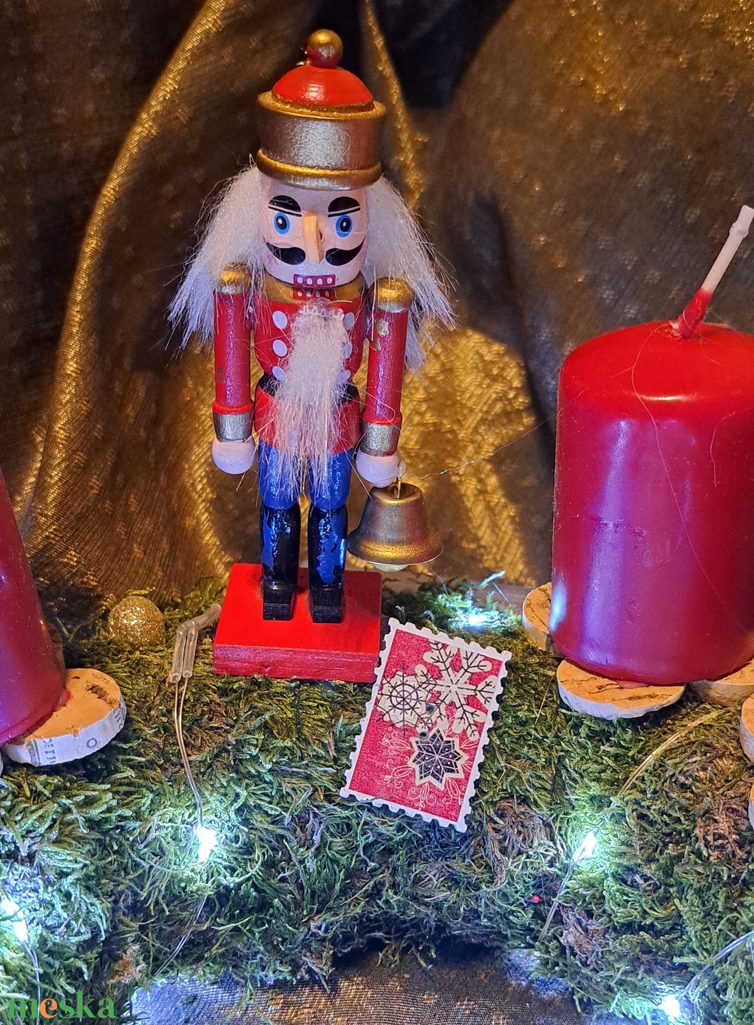 Adventi koszorú világítással - karácsony - adventi díszek - adventi koszorú - Meska.hu