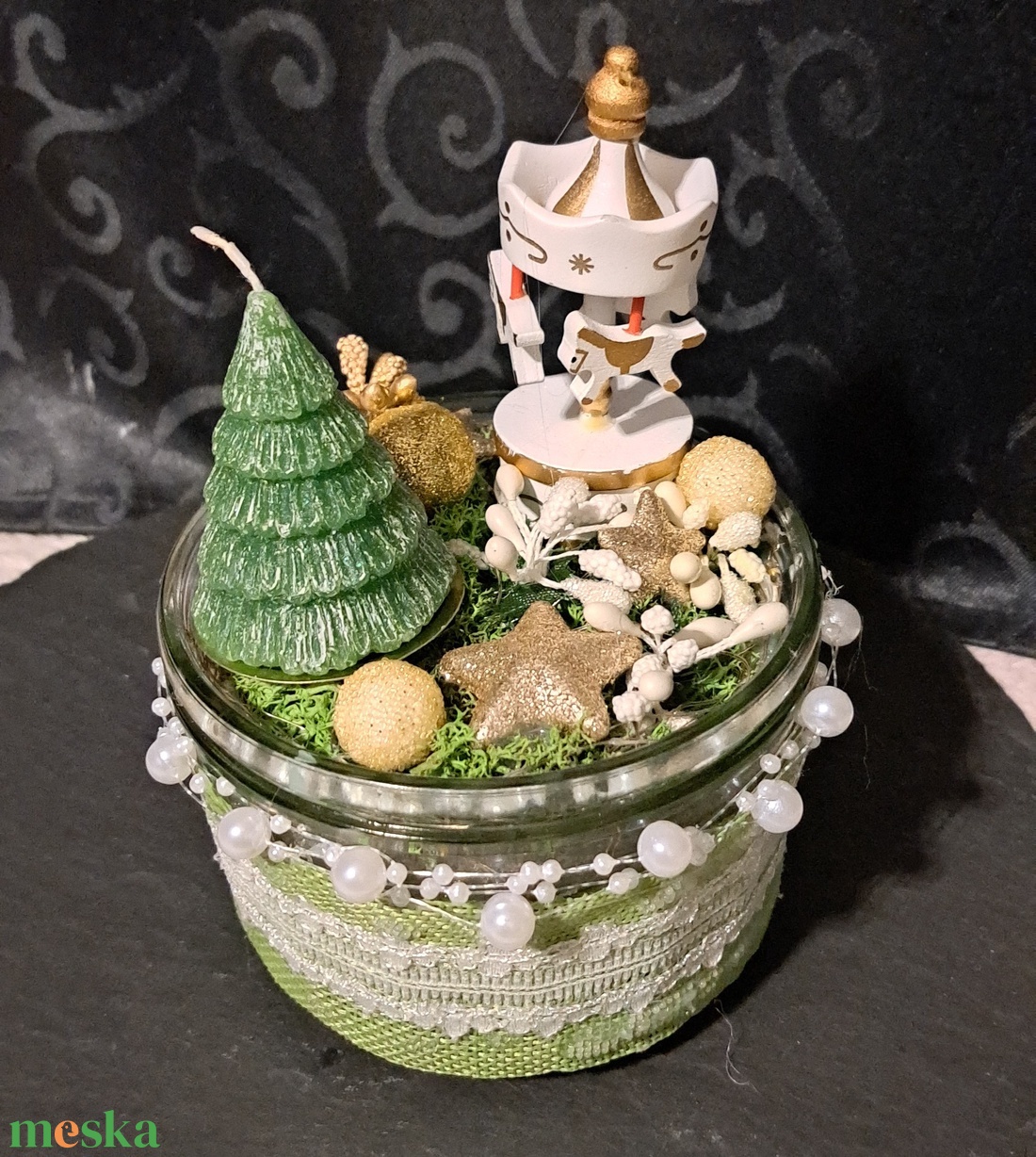 Adventi asztaldísz - karácsony - adventi díszek - adventi asztaldísz - Meska.hu