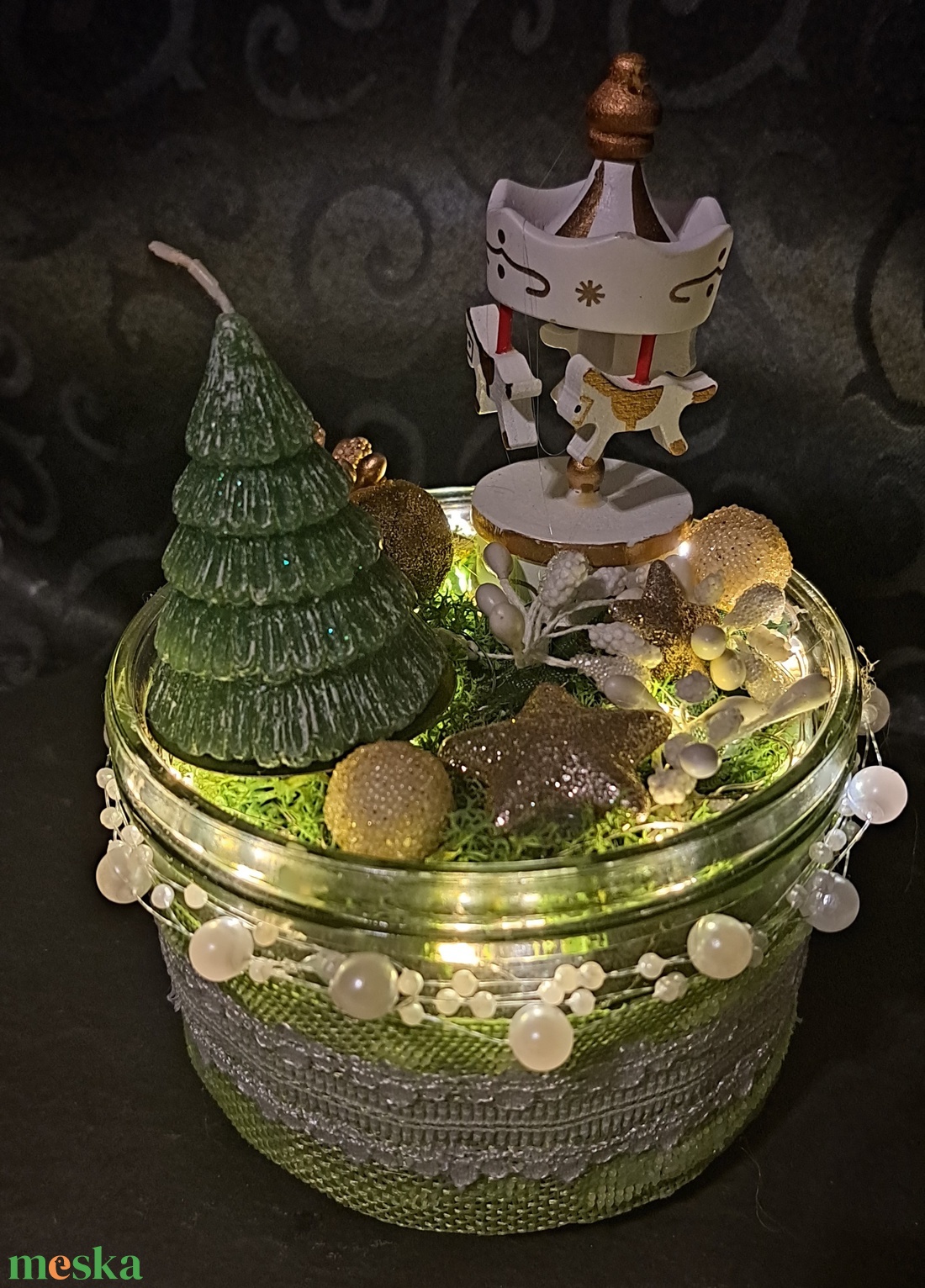 Adventi asztaldísz - karácsony - adventi díszek - adventi asztaldísz - Meska.hu