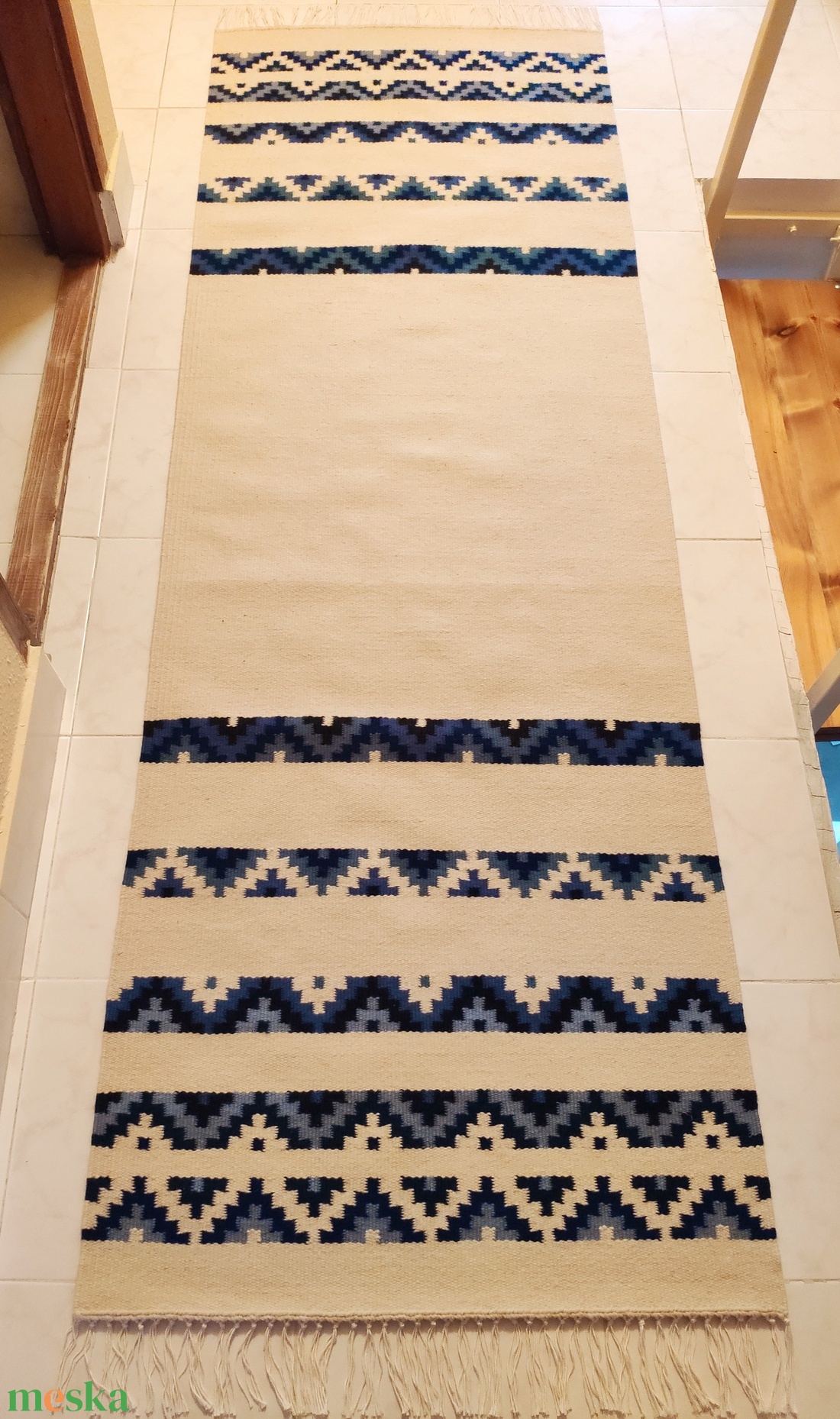 'PARTOT ÉR' kézzel szőtt gyapjú szőnyeg, faliszőnyeg, falvédő - otthon & életmód - lakástextil - szőnyeg - szövött szőnyeg - Meska.hu