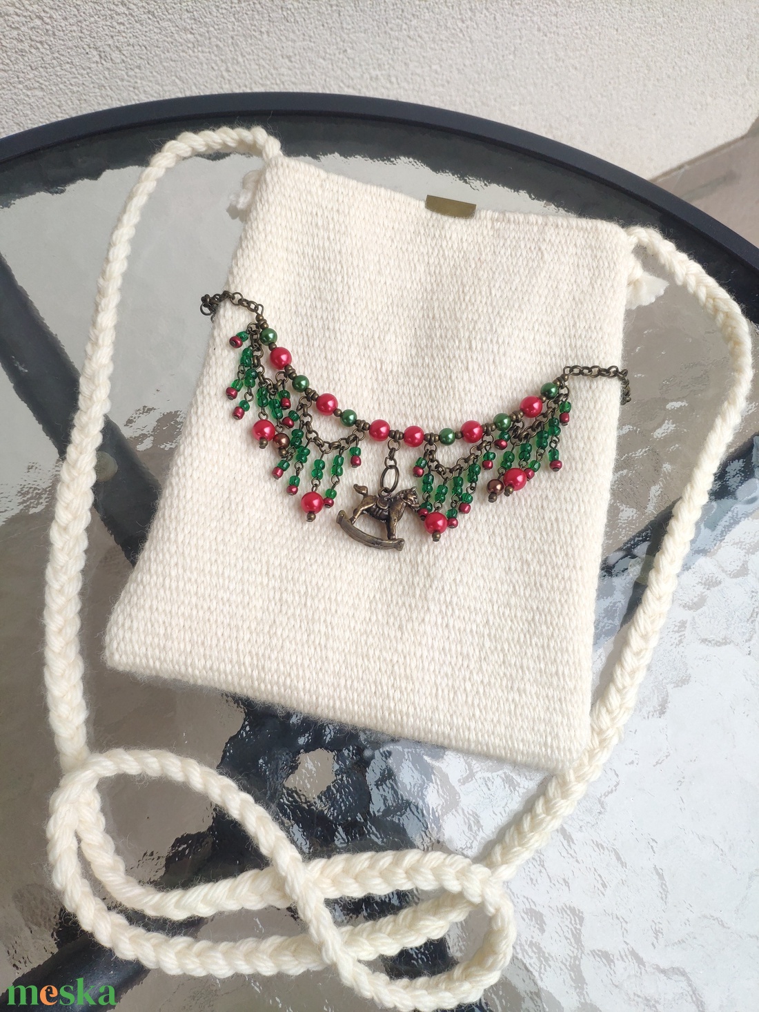 'HINTALÓ' ünnepi, téli, karácsonyi kistáska / kistarisznya - táska & tok - kézitáska & válltáska - tarisznya - Meska.hu