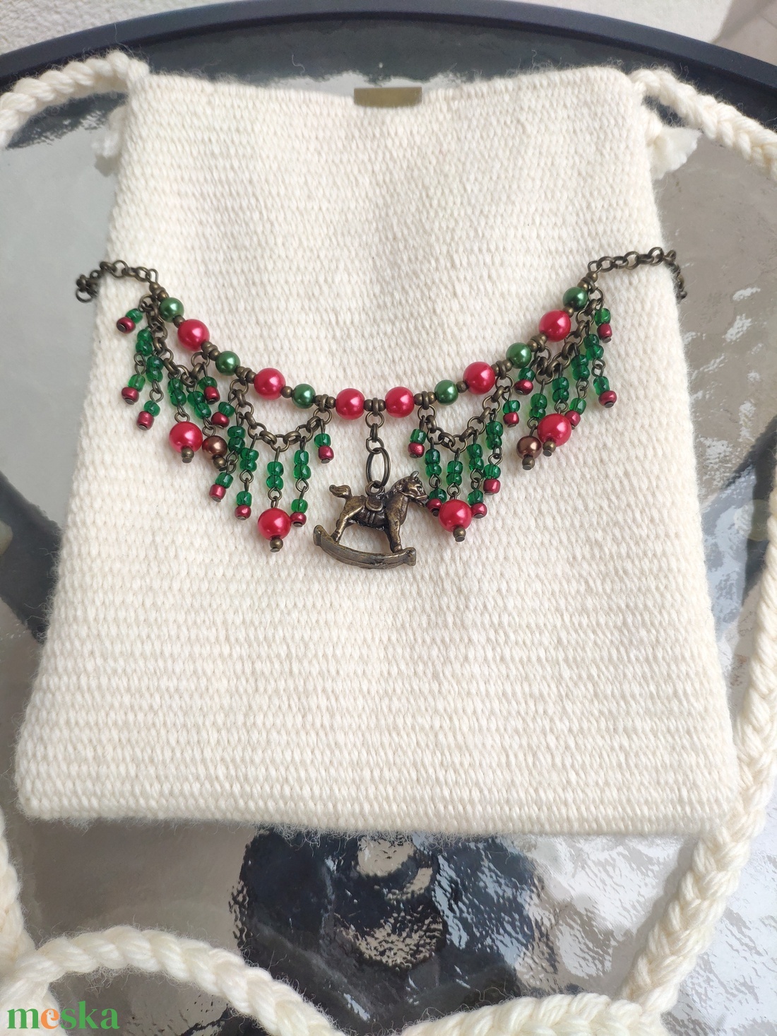 'HINTALÓ' ünnepi, téli, karácsonyi kistáska / kistarisznya - táska & tok - kézitáska & válltáska - tarisznya - Meska.hu