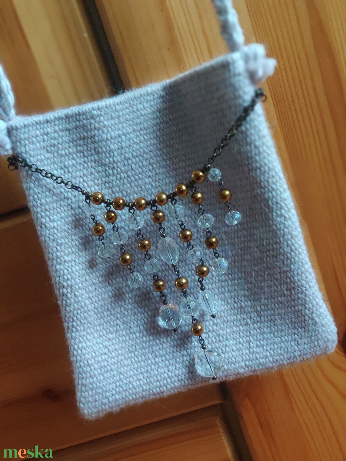 'KASTÉLY' ünnepi, alkalmi kistáska / kistarisznya AJÁNDÉK FÜLBEVALÓVAL - táska & tok - kézitáska & válltáska - tarisznya - Meska.hu