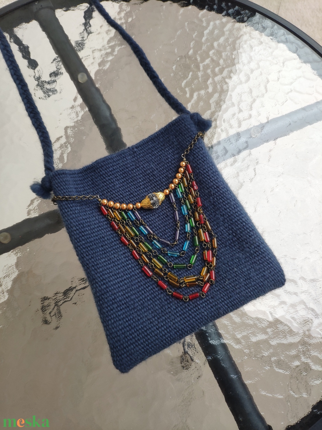 'ESTÉLY' ünnepi, alkalmi kistáska / kistarisznya AJÁNDÉK FÜLBEVALÓVAL - táska & tok - kézitáska & válltáska - tarisznya - Meska.hu