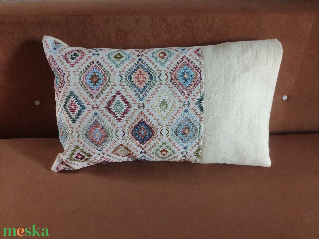 'INDIAN Kelim' - kilim mintás nemez díszpárna - otthon & életmód - lakástextil - párna & párnahuzat - díszpárna (belsővel együtt) - Meska.hu