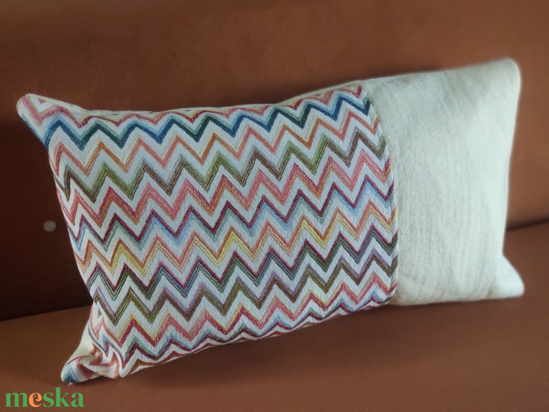 'INDIAN Wave' - kilim mintás nemez díszpárna - otthon & életmód - lakástextil - párna & párnahuzat - díszpárna (belsővel együtt) - Meska.hu