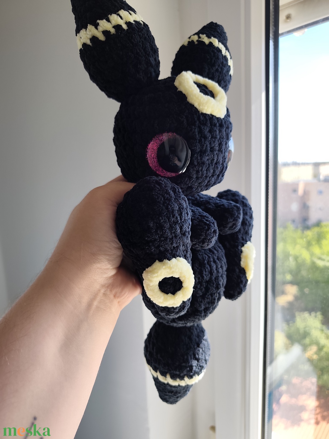 Horgolt Umbreon Szundipajti - játék & sport - plüssállat & játékfigura - más figura - Meska.hu