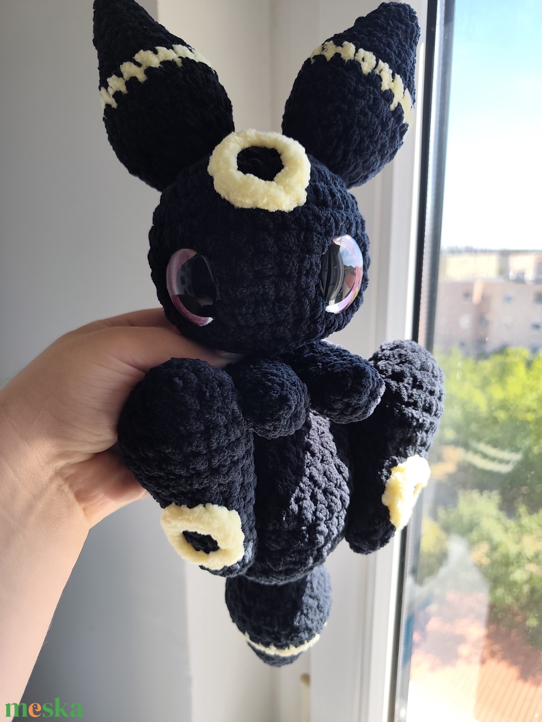 Horgolt Umbreon Szundipajti - játék & sport - plüssállat & játékfigura - más figura - Meska.hu