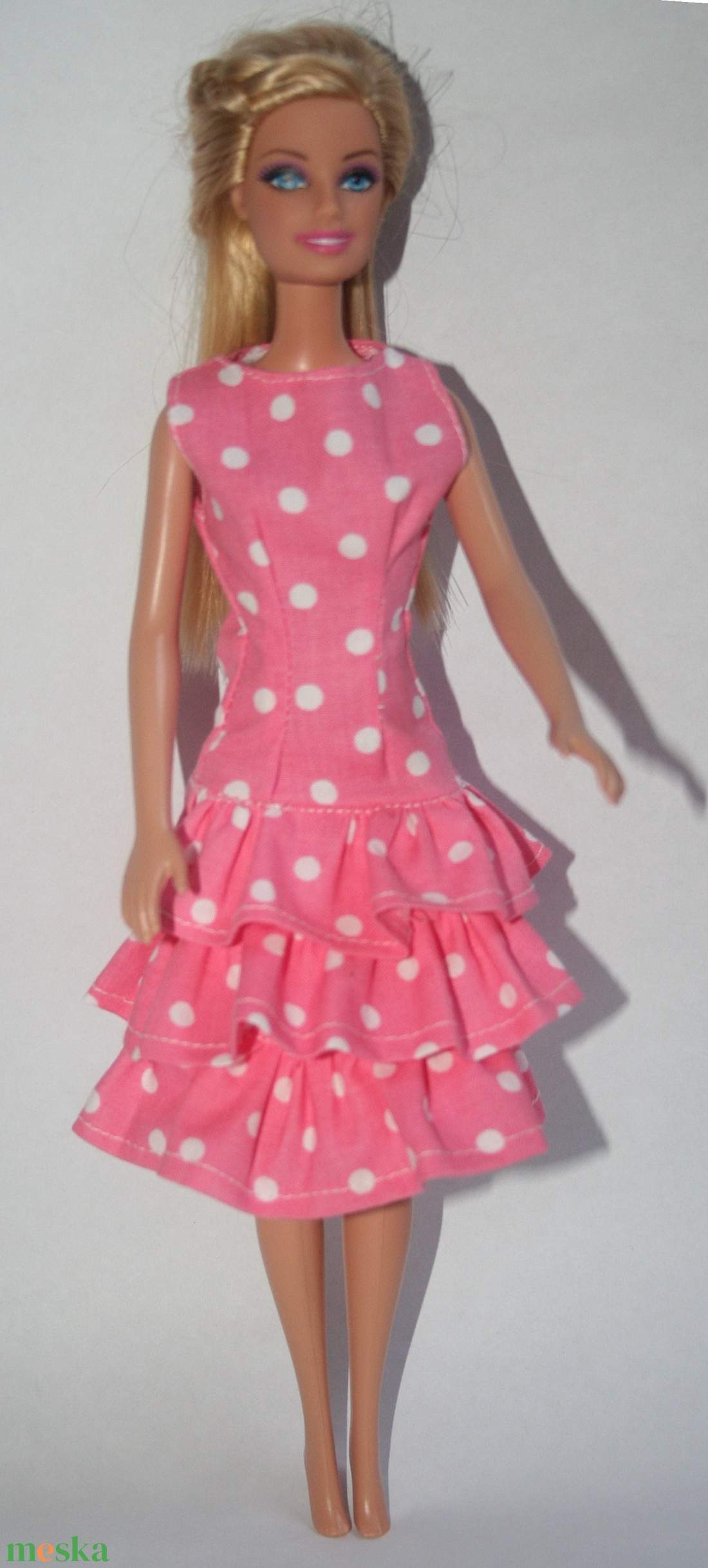 Barbie ruha készítő csomag Fodros ruha és Kabát - diy (leírások) - szabásminta, útmutató - Meska.hu