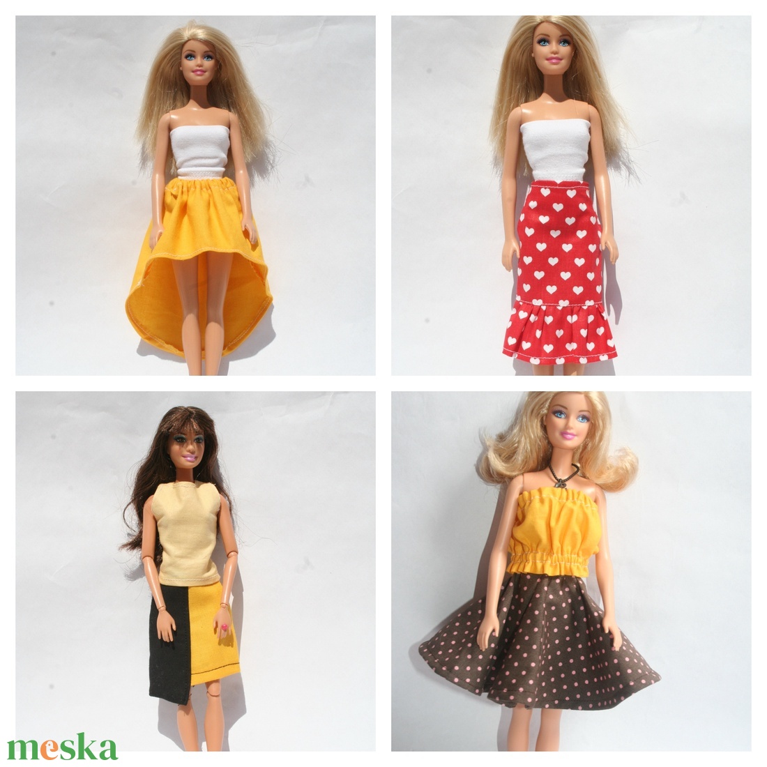Barbie ruhakészítő csomag szoknyák - diy (leírások) - szabásminta, útmutató - Meska.hu