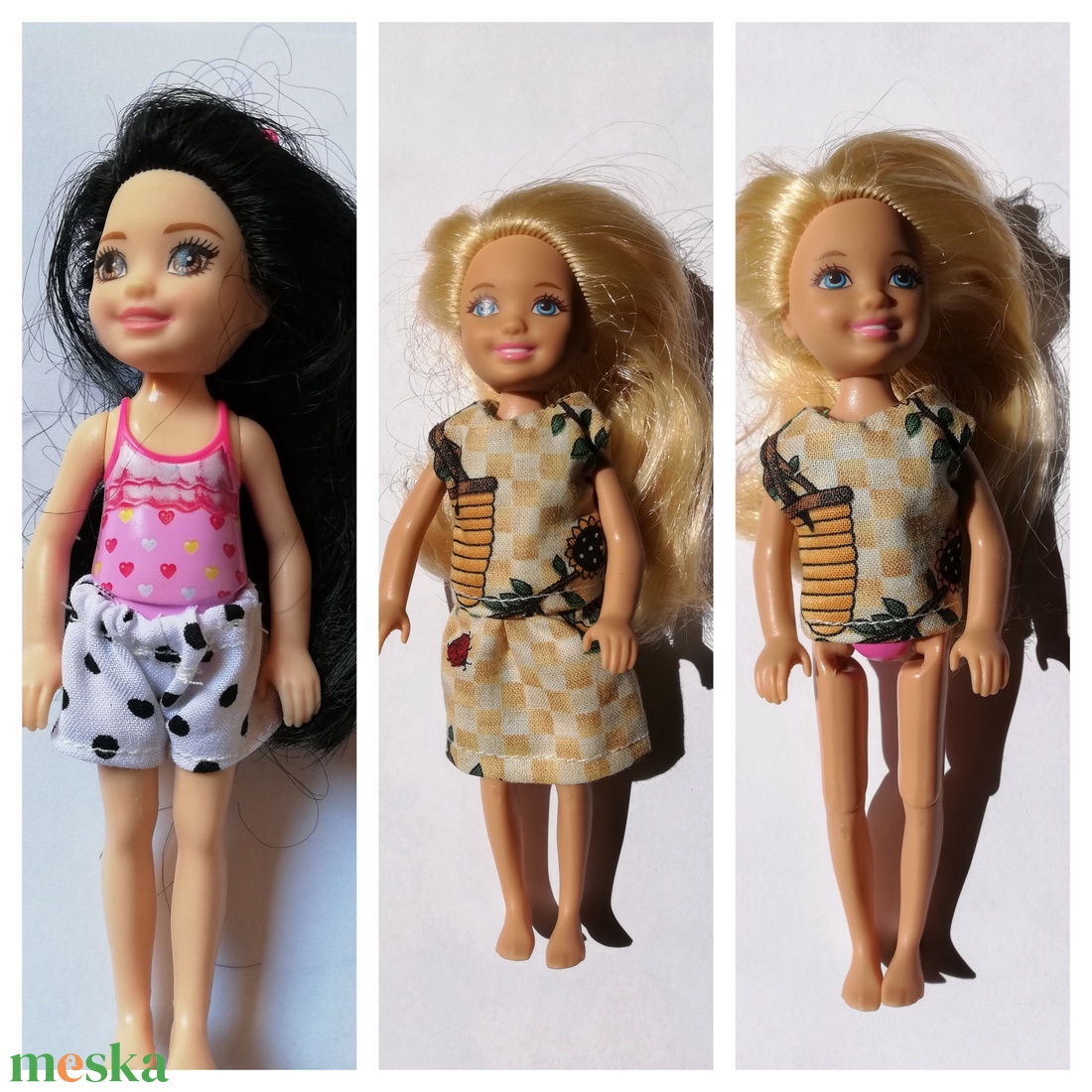 Barbie ruha készítő csomag Chelsea nyári ruhák - diy (leírások) - szabásminta, útmutató - Meska.hu