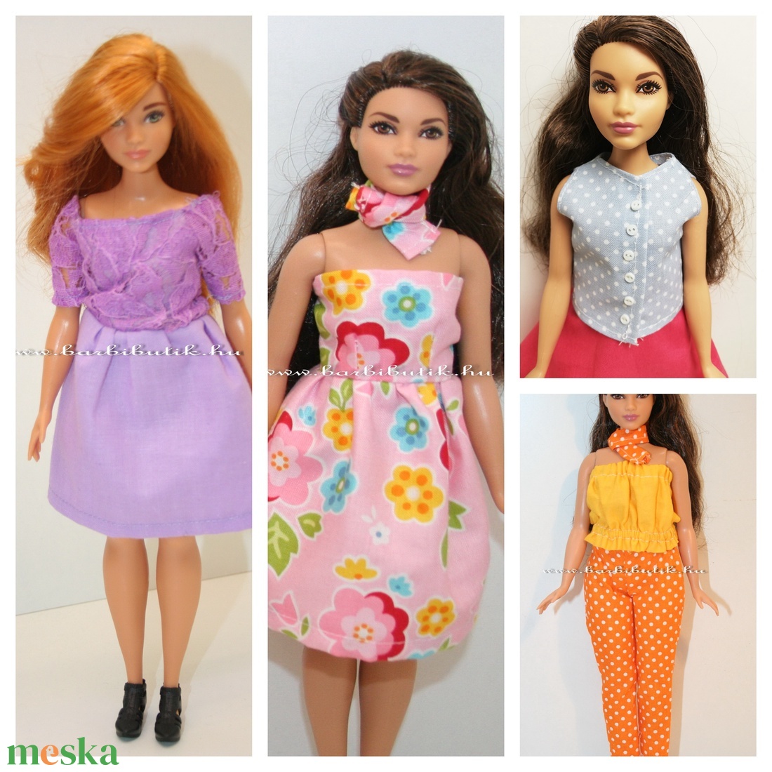 Dundi Barbie ruhakészítő csomag 2 - diy (leírások) - szabásminta, útmutató - Meska.hu