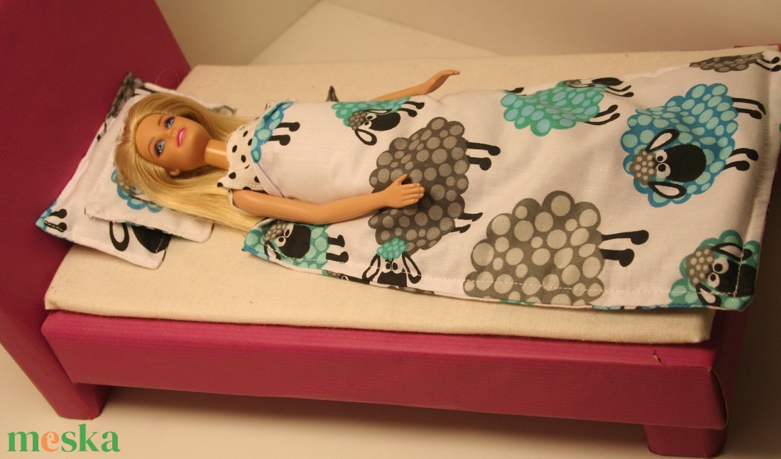 Barbie ágynemű bárányos - játék & sport - baba & babaház - babaruha, babakellék - Meska.hu Barbie ágynemű bárányos - játék & sport - baba & babaház - babaruha, babakellék - Meska.hu