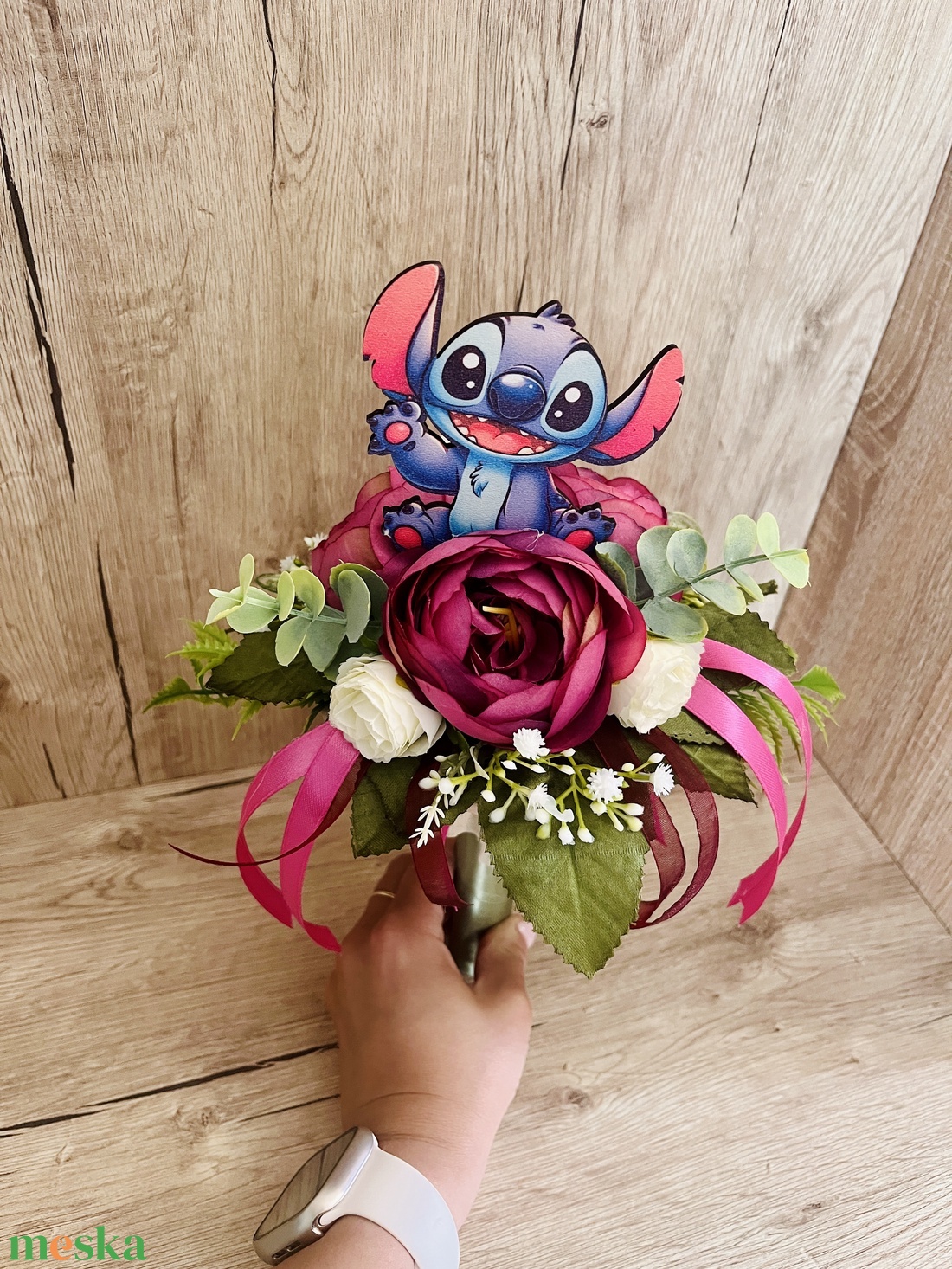Stitch csokor - otthon & életmód - dekoráció - virágdísz és tartó - csokor & virágdísz - Meska.hu Stitch csokor - otthon & életmód - dekoráció - virágdísz és tartó - csokor & virágdísz - Meska.hu
