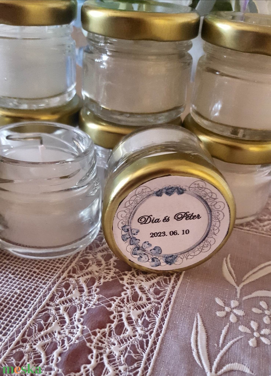 Esküvői köszönőajándék illatgyertya 30ml - esküvő - emlék & ajándék - köszönőajándék - Meska.hu