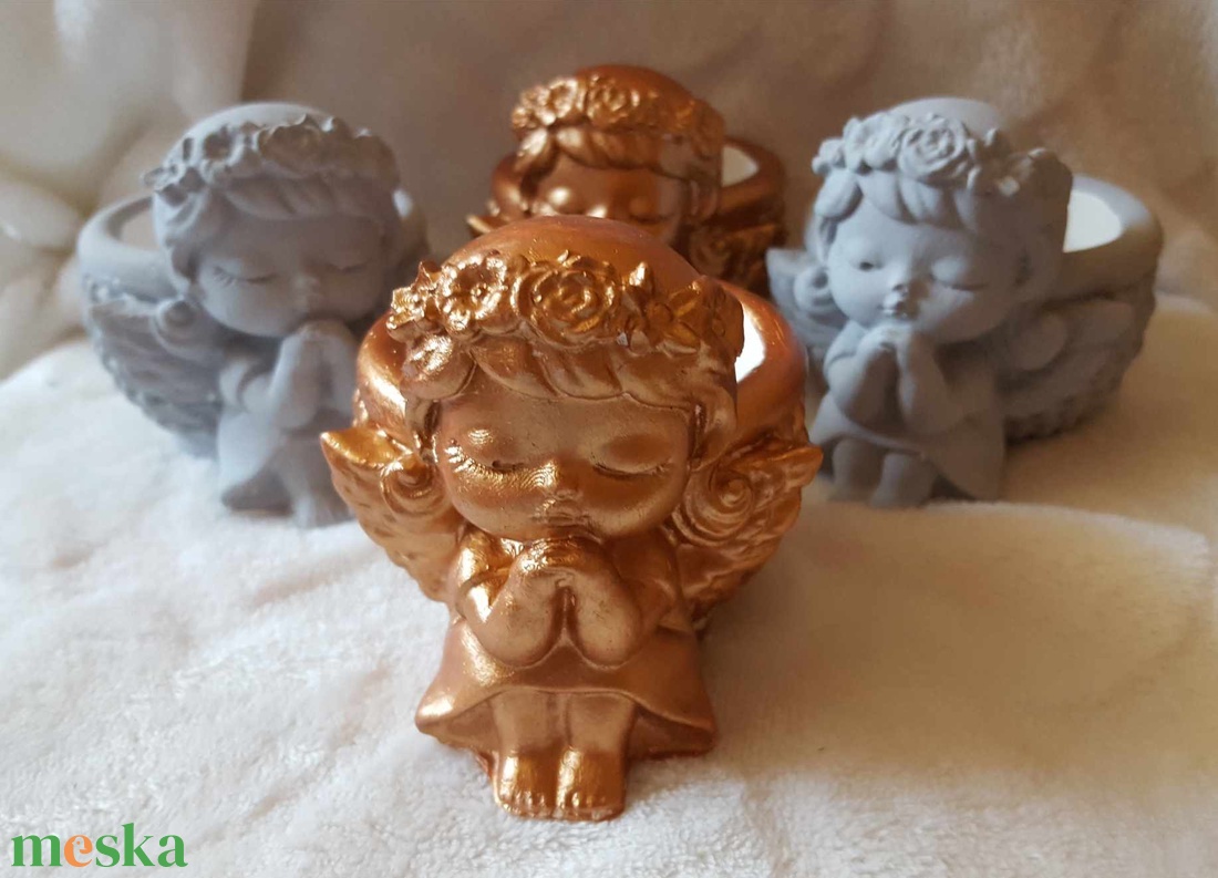 Angyalkás kaspó gipszből - diy (csináld magad) - egységcsomag - Meska.hu