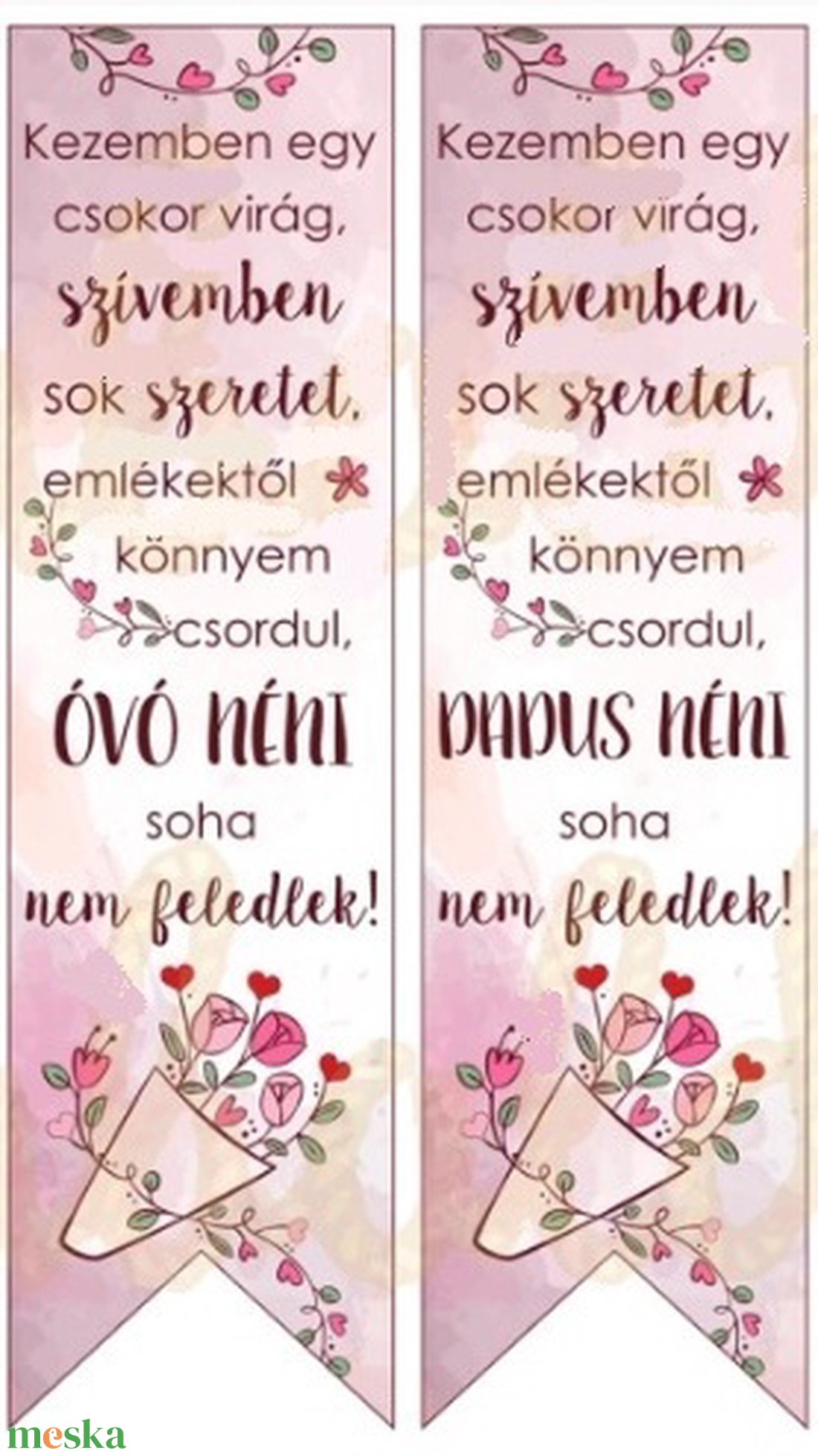 Ballagási emlék könyvjelző csomag tarisznyába  óvó néni, dadus néni, gyerekek - könyv & zene - könyvjelző - Meska.hu