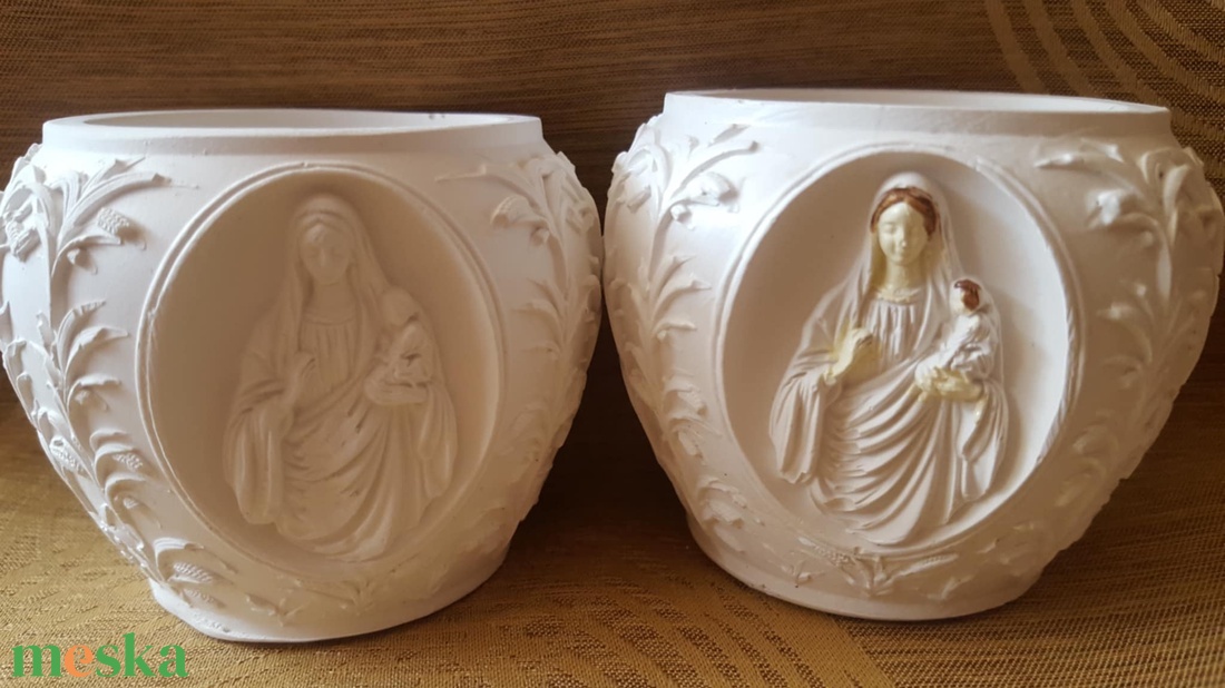 Egyedi kaspó Szűz Mária kezében a kis Jézussal - otthon & életmód - dekoráció - virágdísz és tartó - cserép & kaspó - Meska.hu Egyedi kaspó Szűz Mária kezében a kis Jézussal - otthon & életmód - dekoráció - virágdísz és tartó - cserép & kaspó - Meska.hu