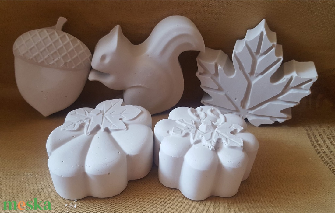 Őszi gipsz kifestő szett - diy (csináld magad) - egységcsomag - Meska.hu