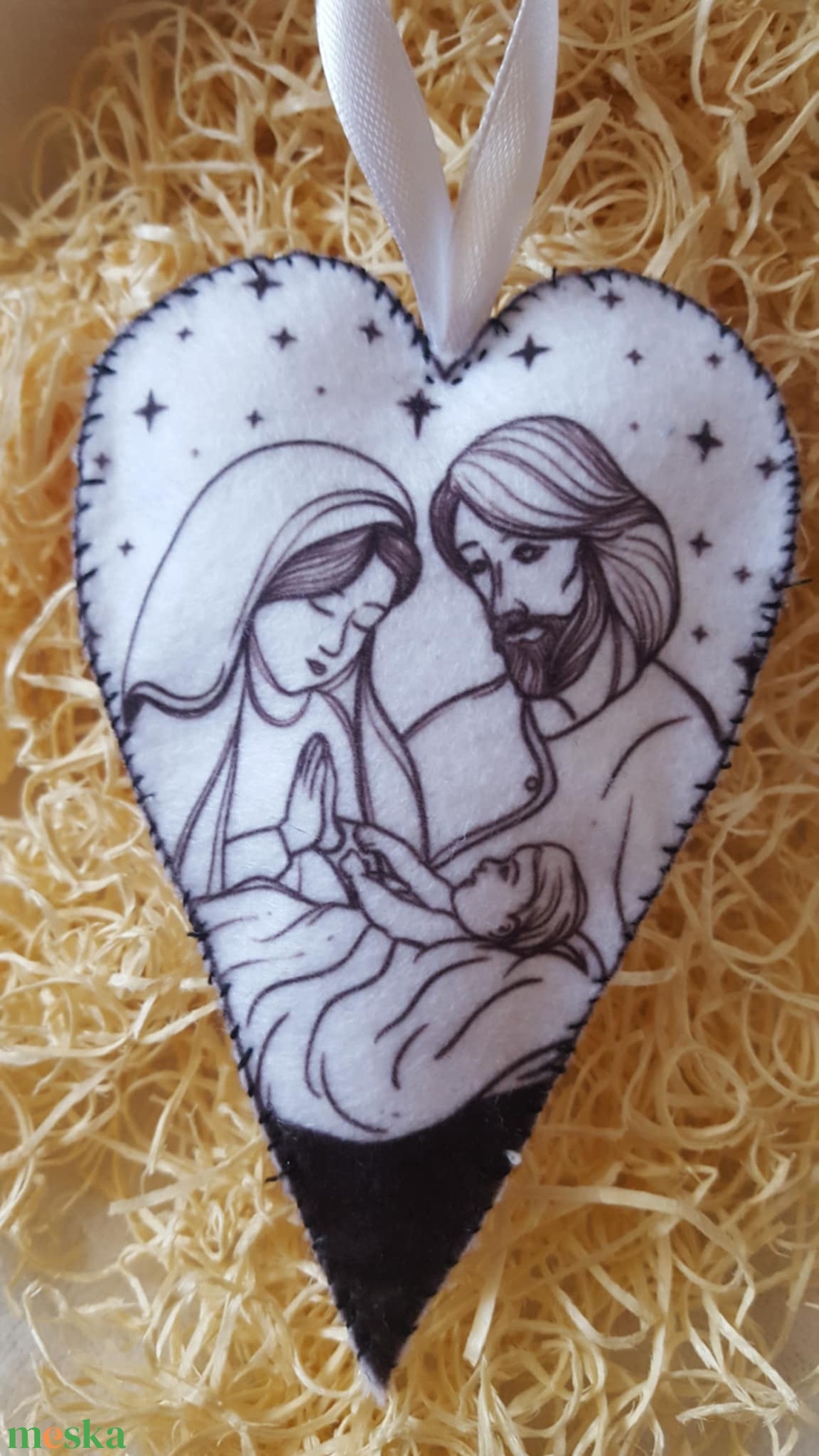 Betlehem akasztható dísz barkácsfilcből - otthon & életmód - dekoráció - dísztárgy - Meska.hu