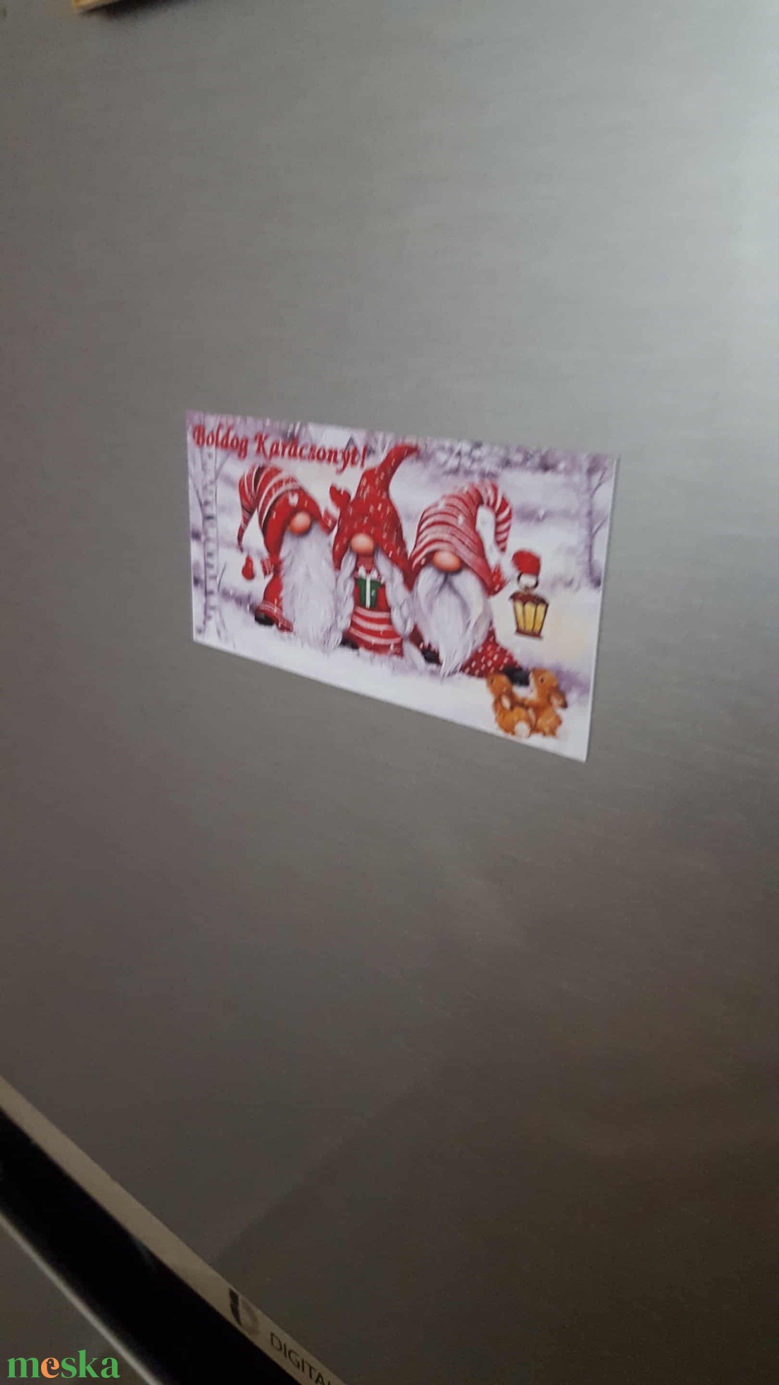 10db karácsonyi manós mágneses könyvjelző és hűtőmágnes egyben - karácsony - karácsonyi lakásdekoráció - karácsonyi lakásdíszek - Meska.hu