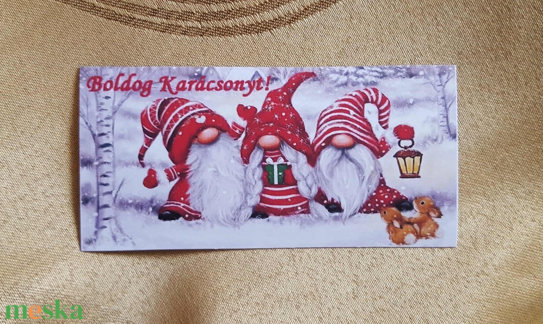 10db karácsonyi manós mágneses könyvjelző és hűtőmágnes egyben - karácsony - karácsonyi lakásdekoráció - karácsonyi lakásdíszek - Meska.hu