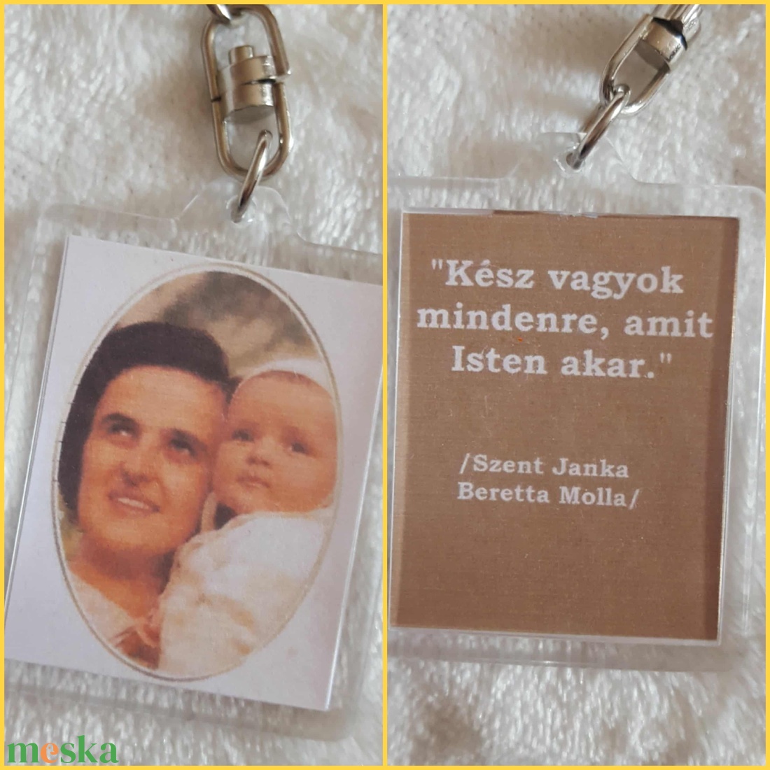 Szent Janka Beretta Molla kulcstartó - táska & tok - kulcstartó & táskadísz - kulcstartó - Meska.hu