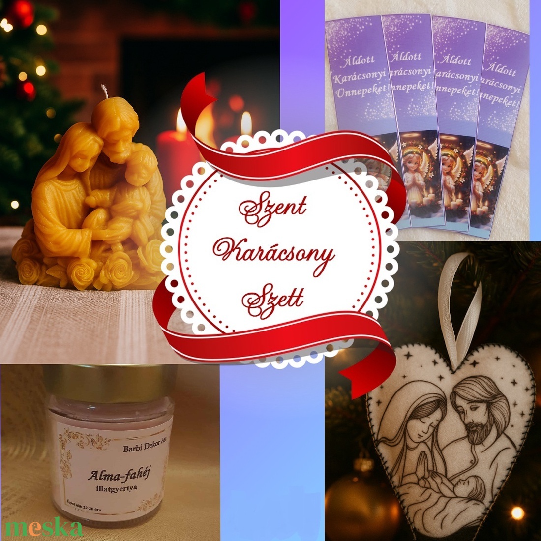 Szent Karácsony szett ajándékcsomag - karácsony - karácsonyi lakásdekoráció - karácsonyi lakásdíszek - Meska.hu