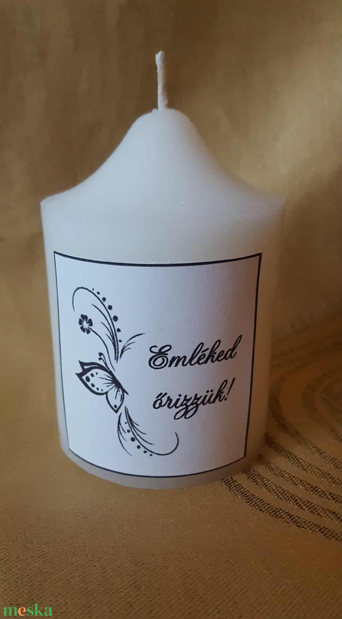 Kegyeleti gyertya akár névre szólóan is - otthon & életmód - gyertya, illat, aroma - gyertya - Meska.hu