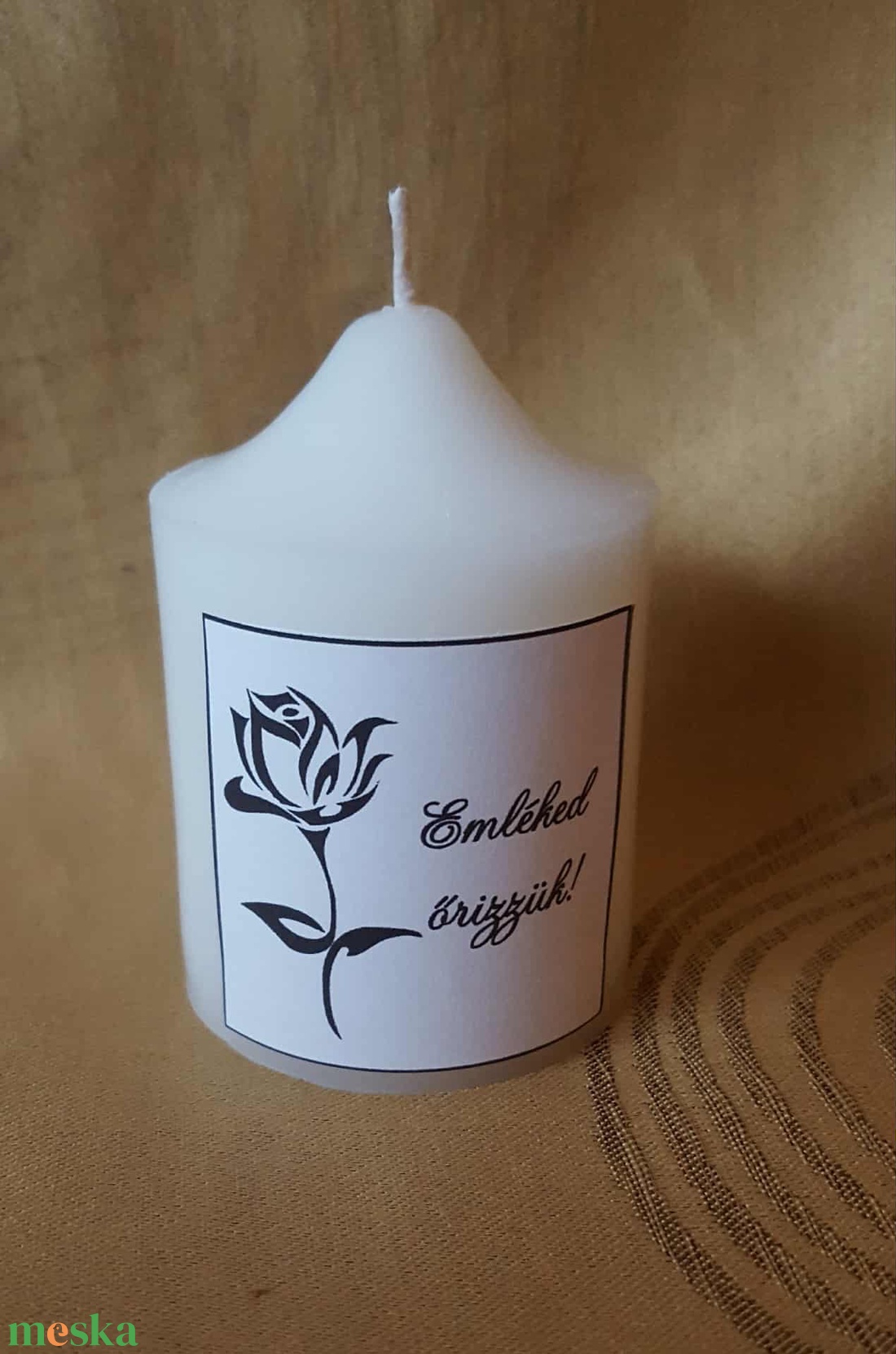 Kegyeleti gyertya akár névre szólóan is - otthon & életmód - gyertya, illat, aroma - gyertya - Meska.hu